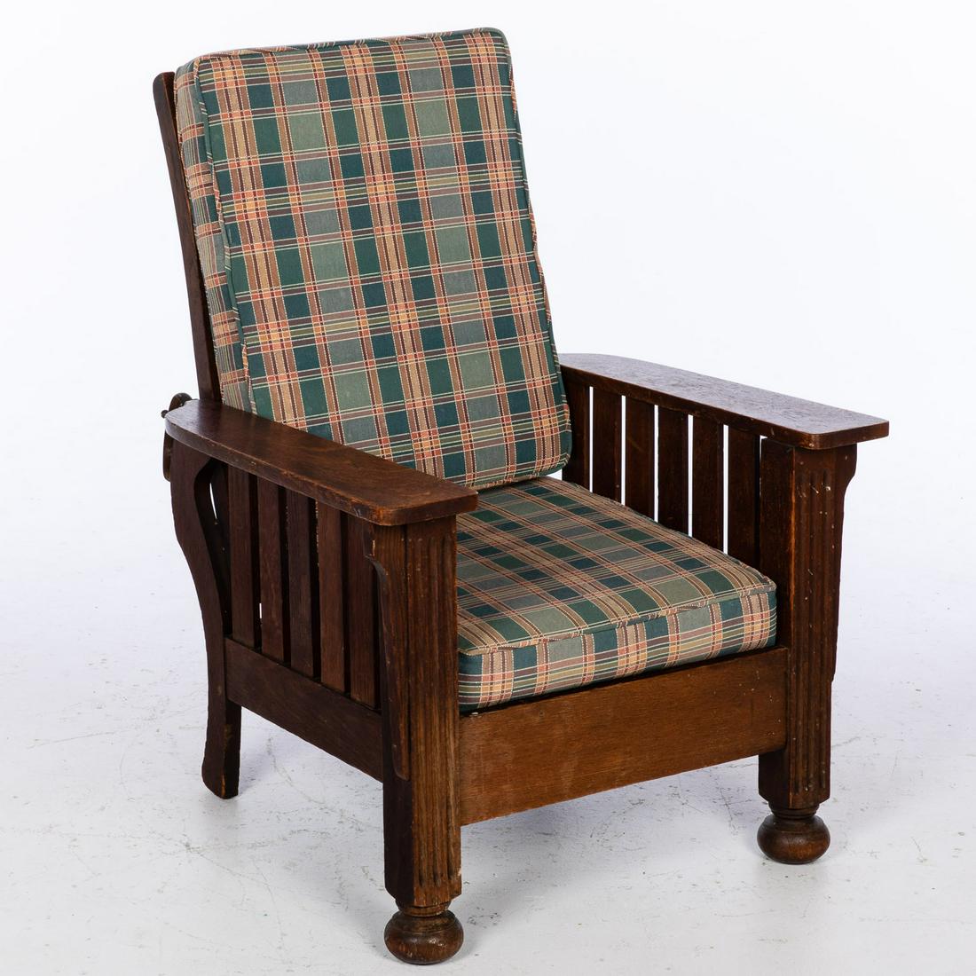 Morris Style Oak Adjustable Armchair (1 of 12)