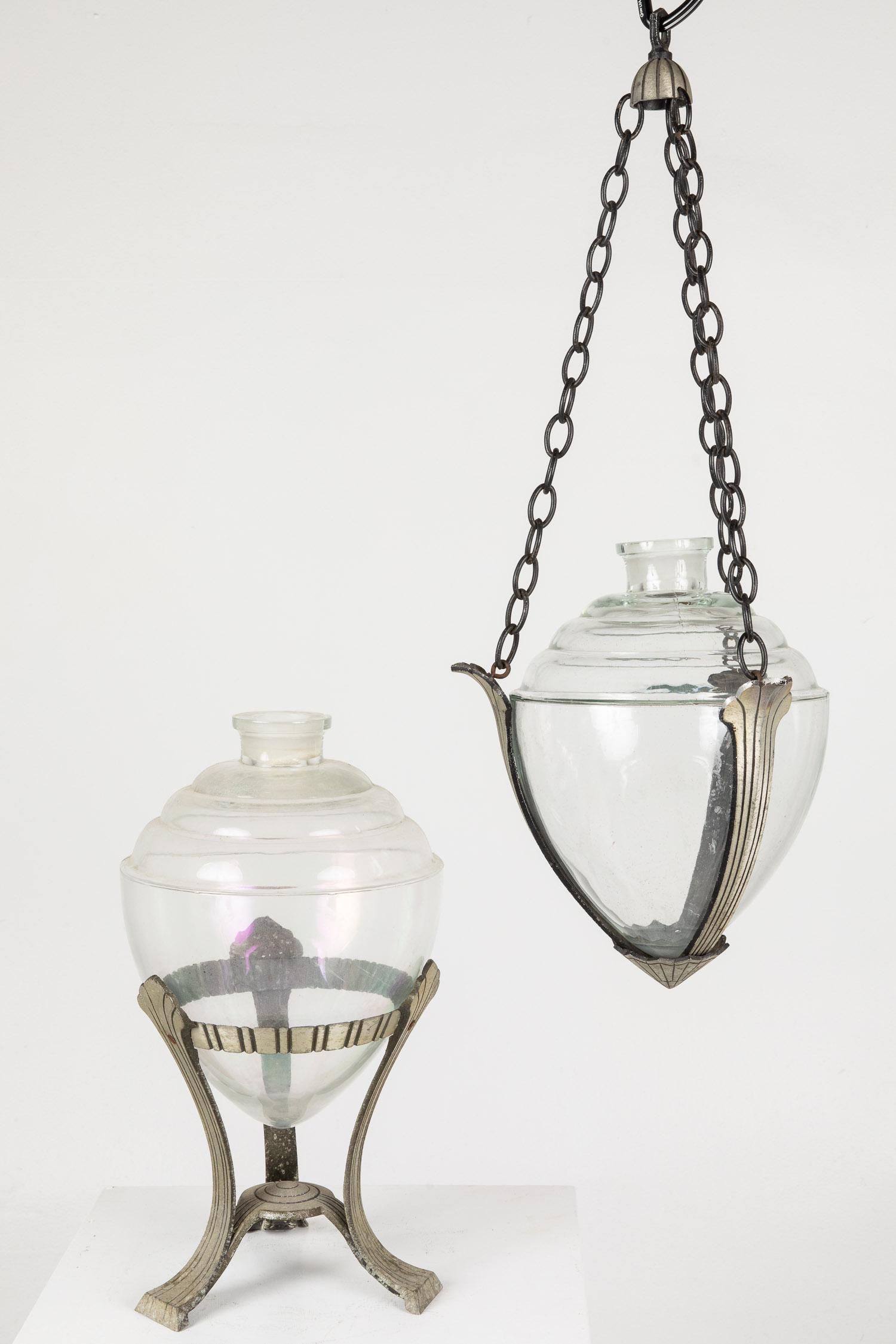 Pair of Art Deco Pharmacy Display Orbs (1 of 11)