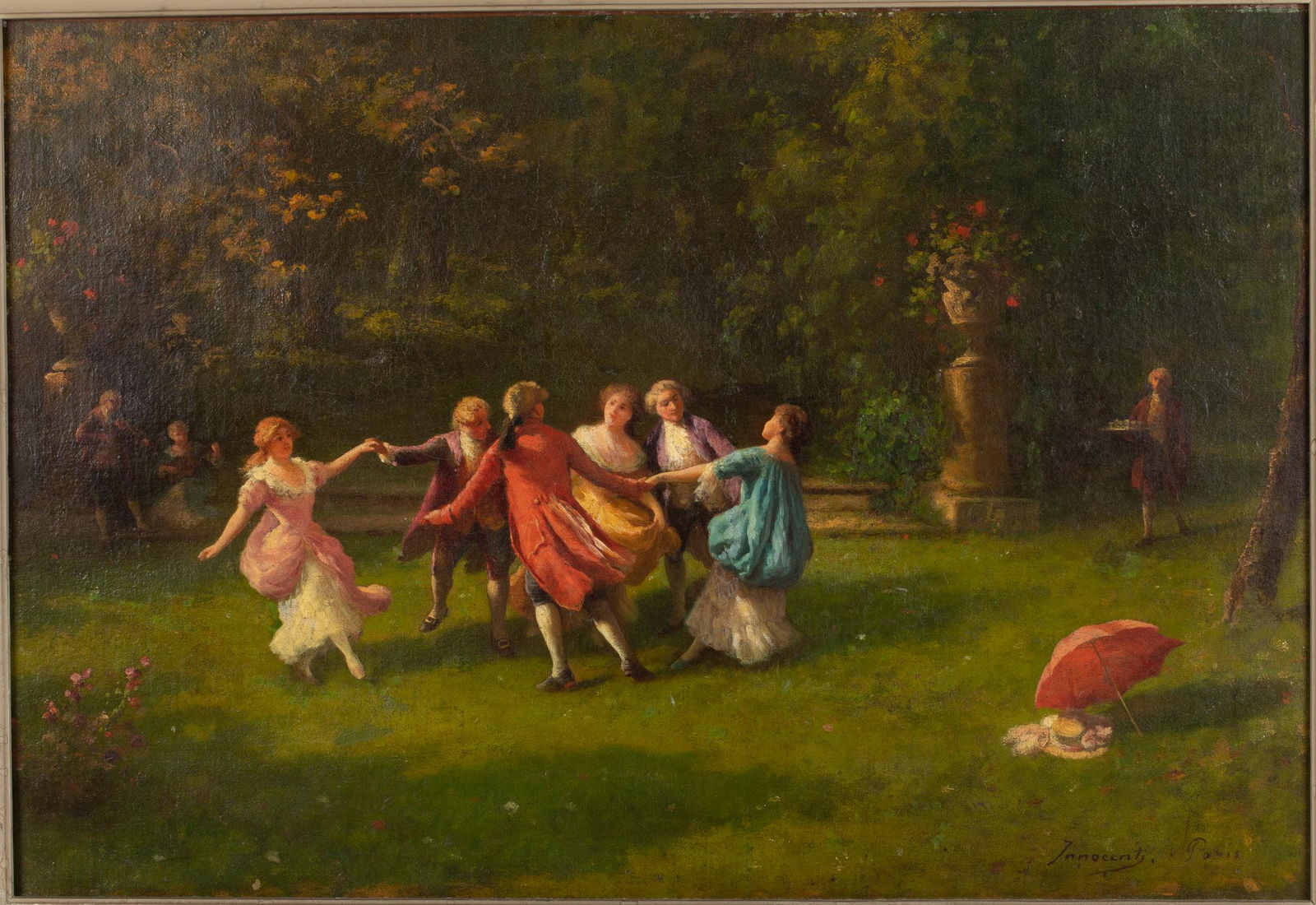 Guglielmo Innocenti, Untitled, Figures Dancing, O/C (1 of 16)