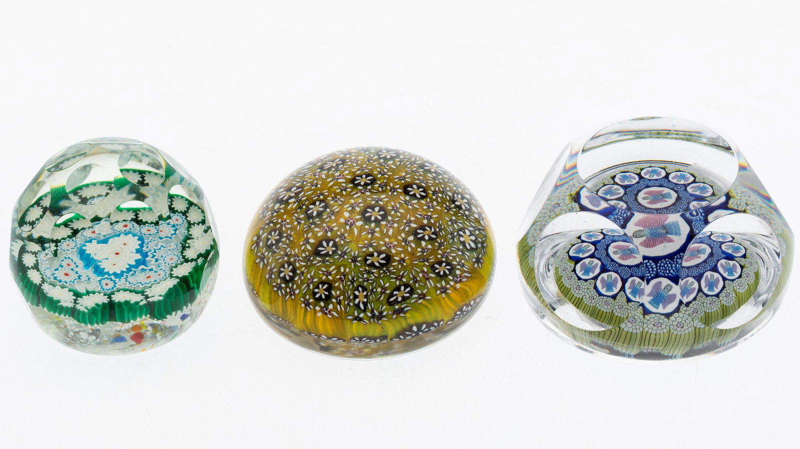 3 Paperweights, Including White Friars (1 of 5)