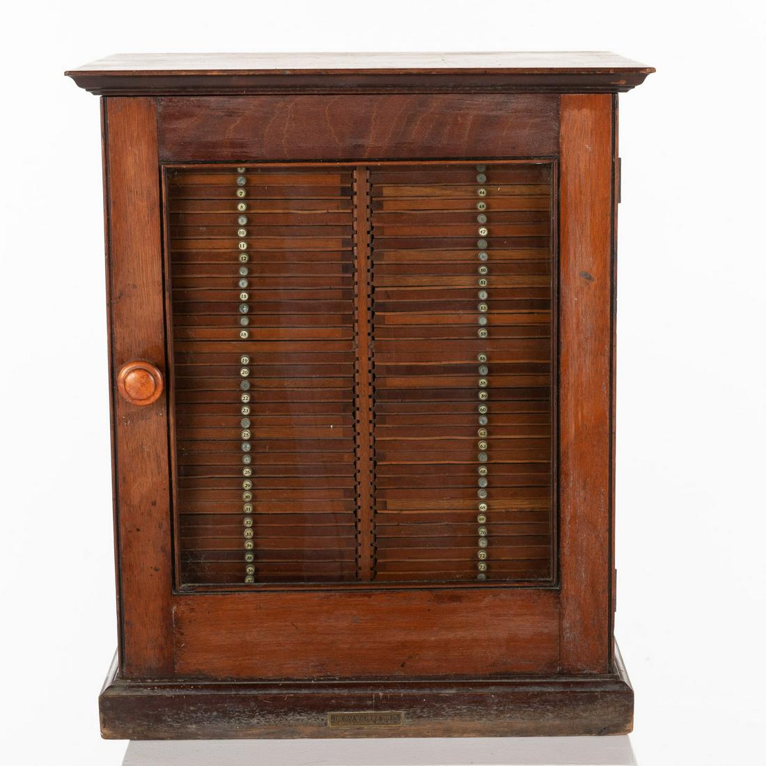 Max Wocher & Son Mahogany Slide Specimen Cabinet (1 of 13)