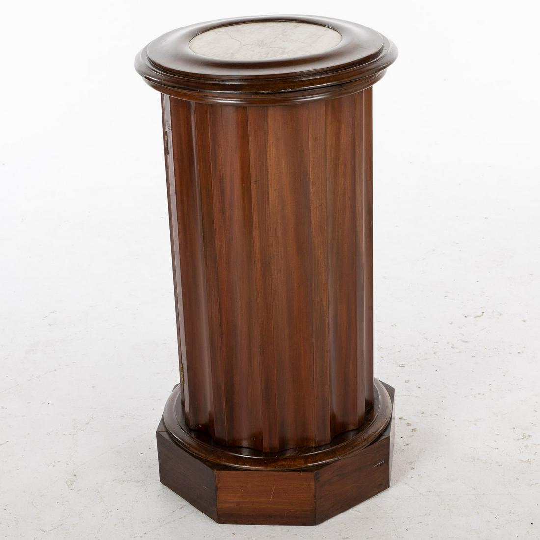 Biedermeier Mahogany Marble  Top Cabinet, 19th C (1 of 9)