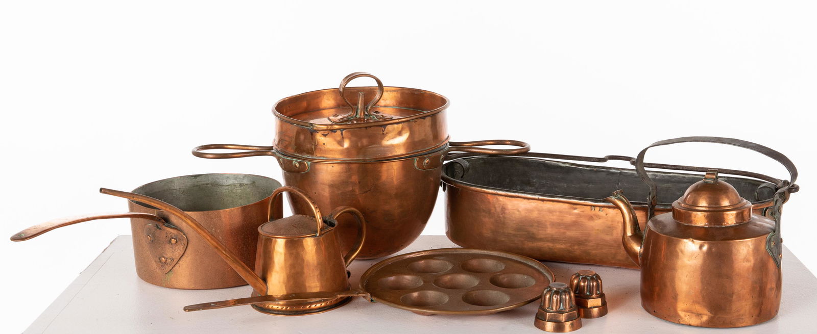 Group of 8 Pieces of Copperware (1 of 12)
