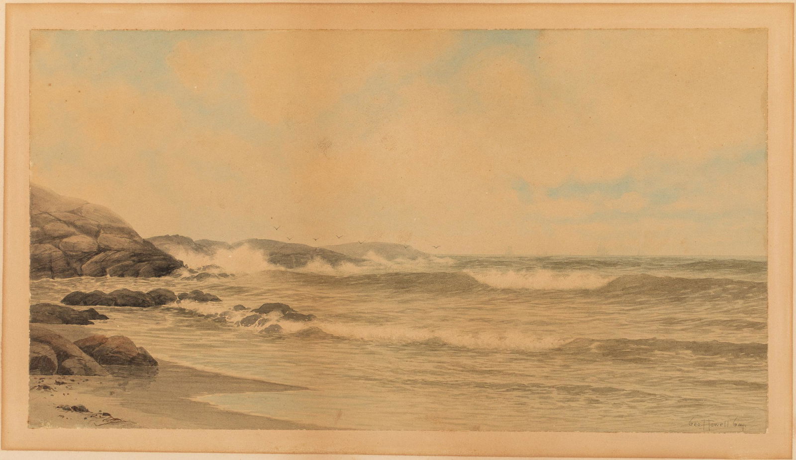 George Howell Gay, Seascape, Watercolor (1 of 13)