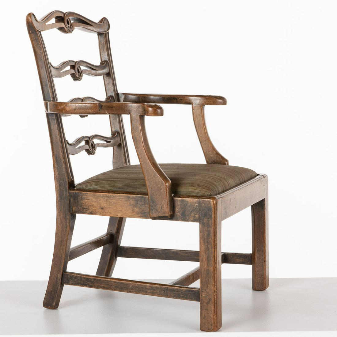 George III Style Mahogany Childs Open Armchair (1 of 14)