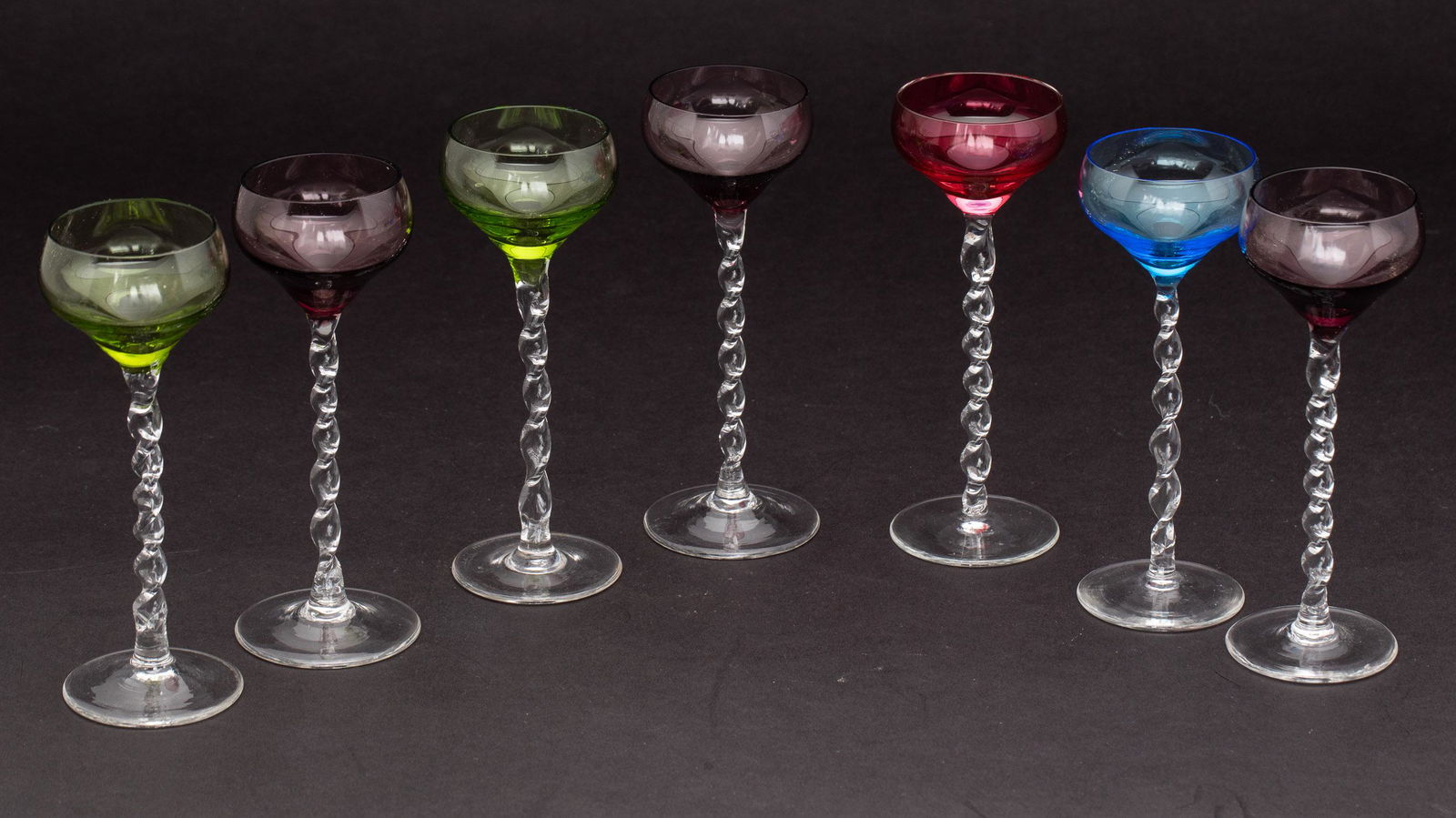 Group of 17 Various Cordial Glasses (1 of 8)