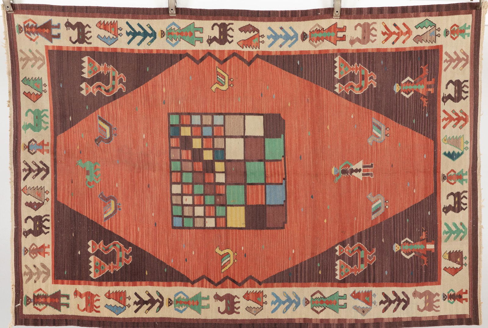 Hand woven Aztec Style South American Rug (1 of 10)