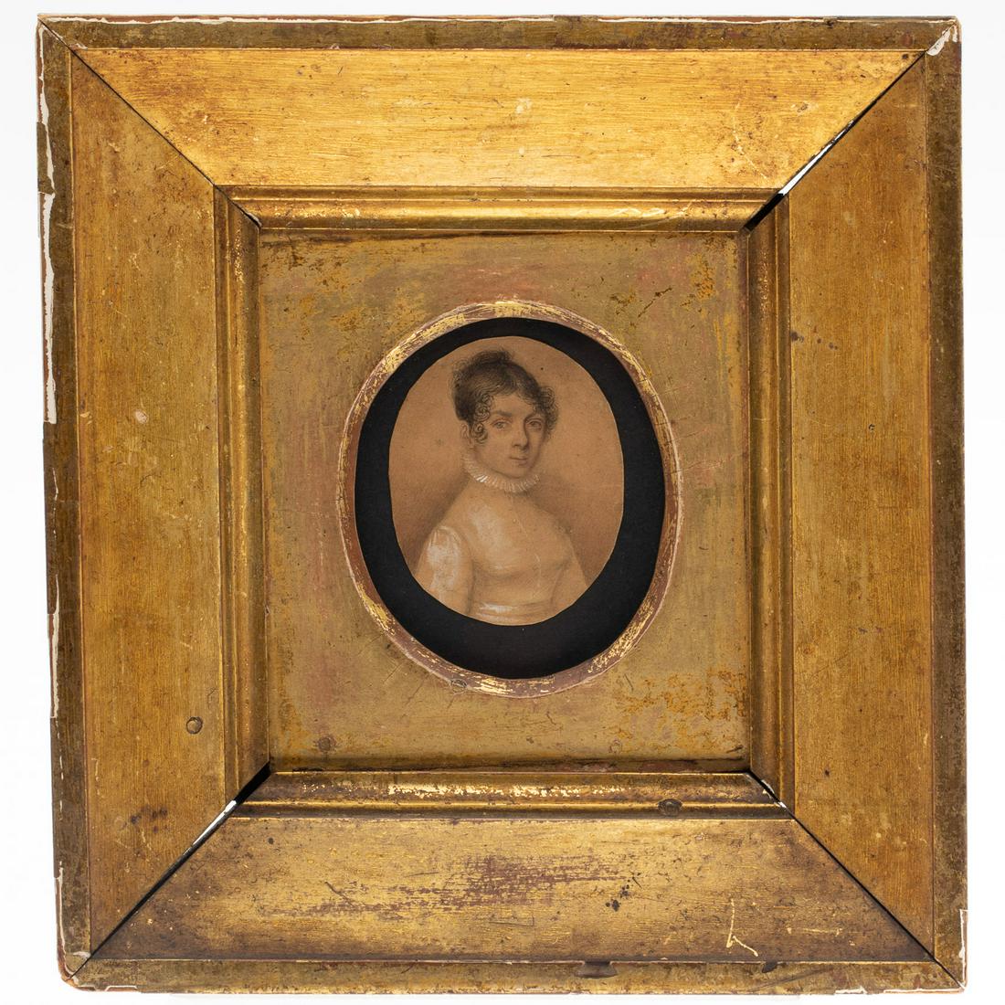 Portrait Miniature of a Woman,  19th Century, W/C (1 of 4)