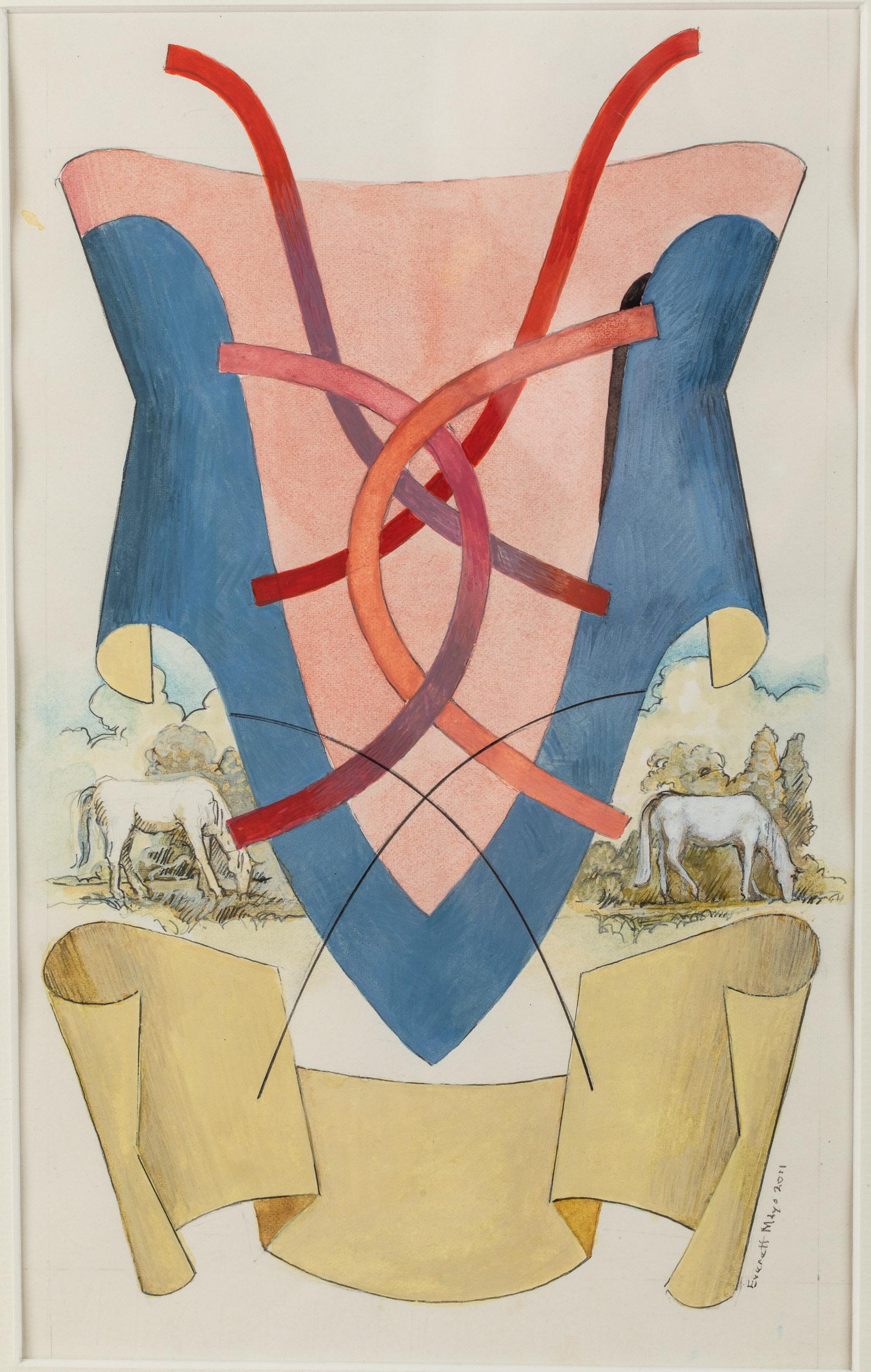 Everett Mayo (NC, b. 1947), Untitled, Watercolor (1 of 12)