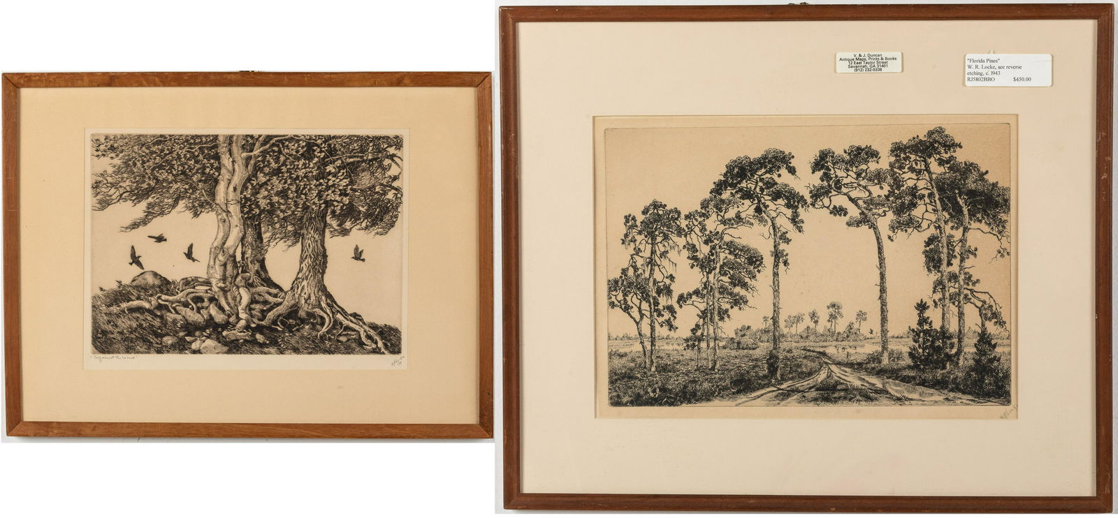 Walter Ronald Locke (1883 - 1949), Two Etchings (1 of 20)