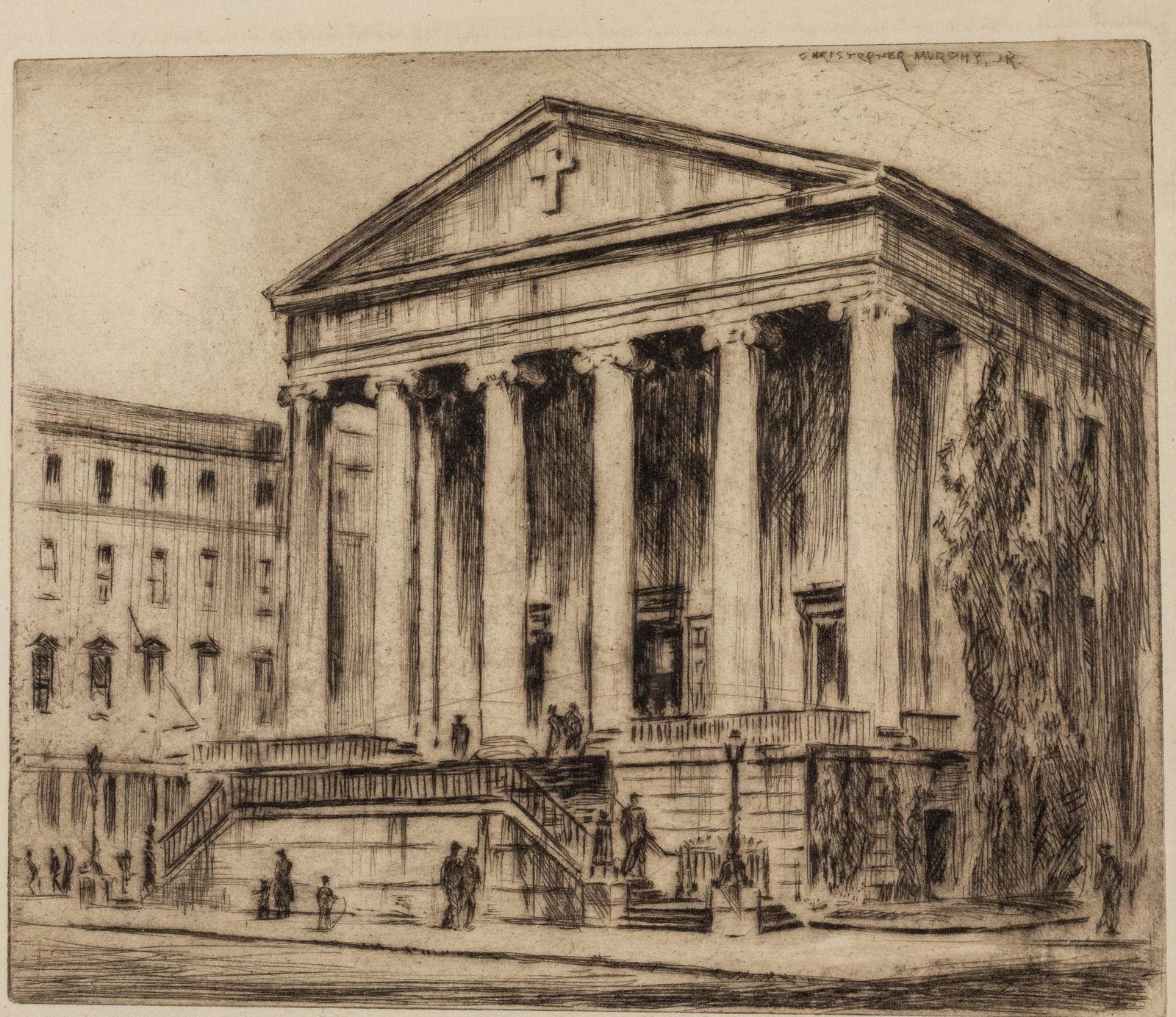 Christopher Murphy Jr., Christ Church, Etching (1 of 10)