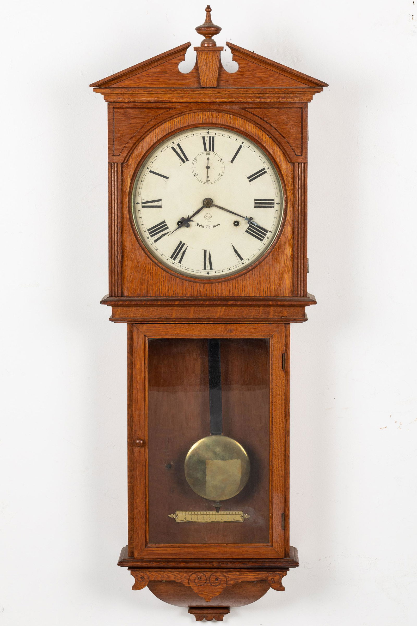 Seth Thomas Oak Wall Clock (1 of 10)