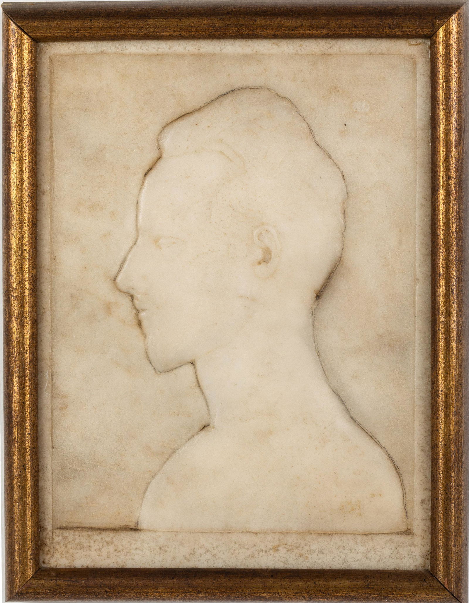 Unsigned, Man in Profile, Marble Plaque (1 of 11)