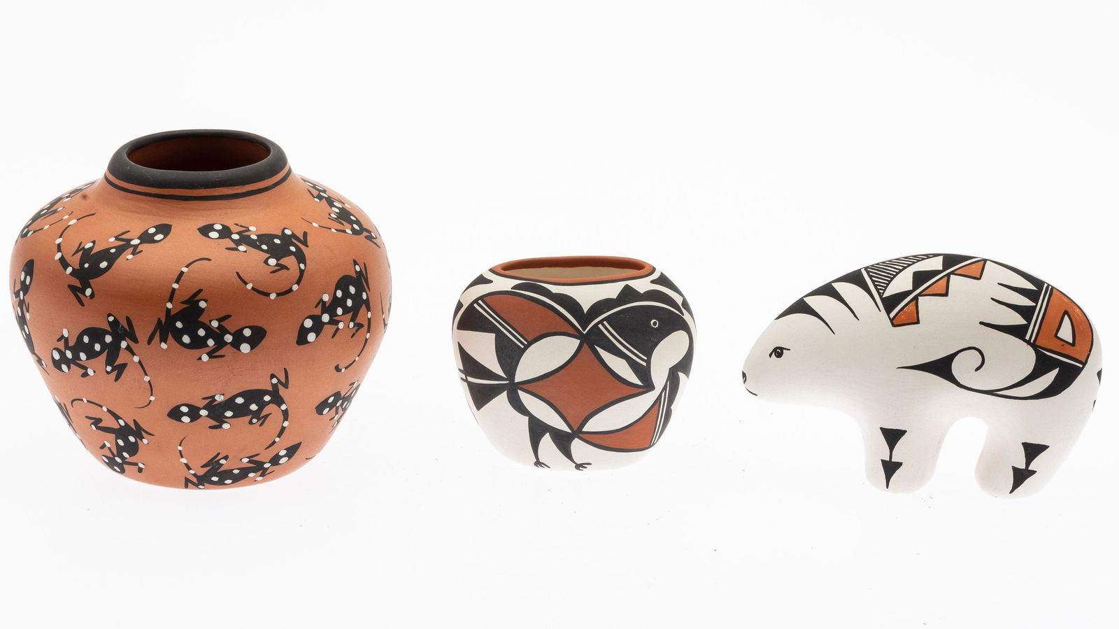 3 Acoma Earthenware Articles (1 of 7)