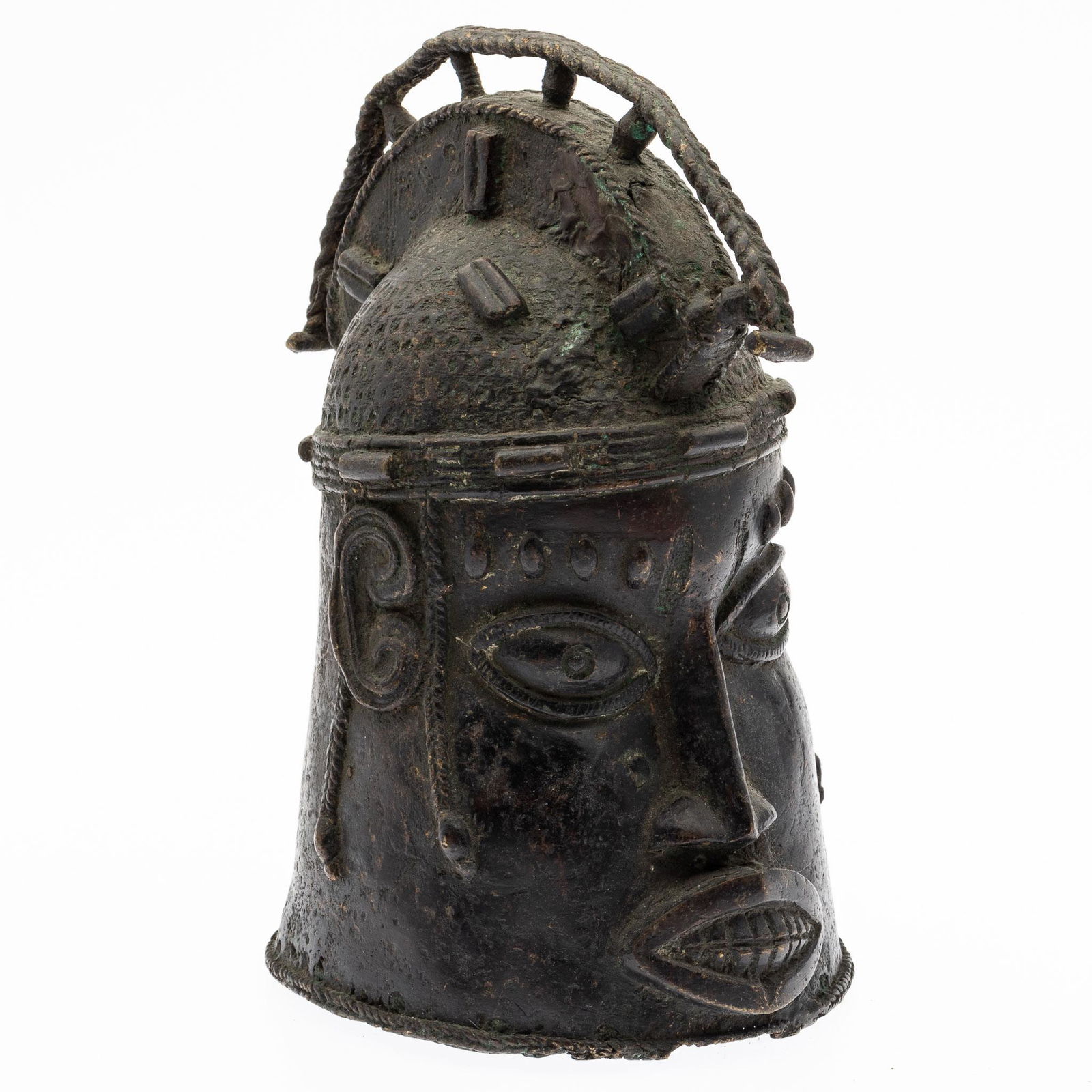 African Bronze Helmet Mask (1 of 11)