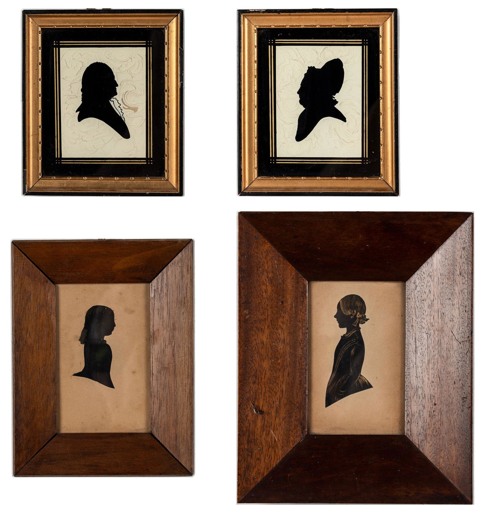 4 Silhouettes, Including George & Martha Washington (1 of 18)