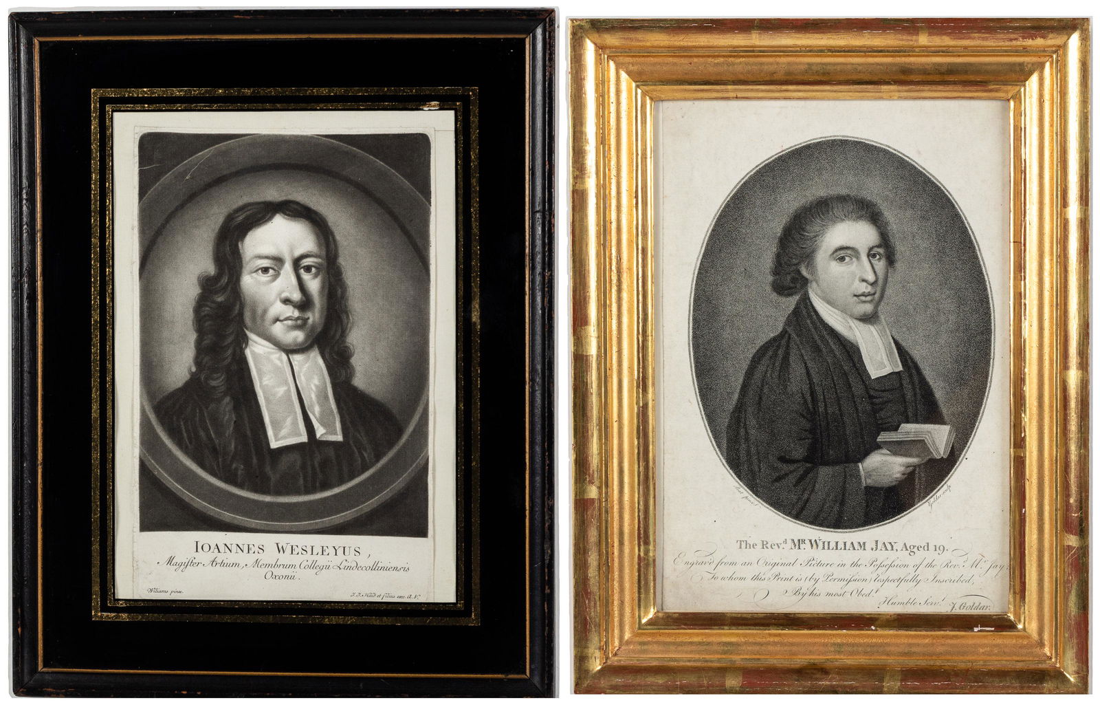 Engravings of John Wesley and William Jay, 19th C (1 of 15)