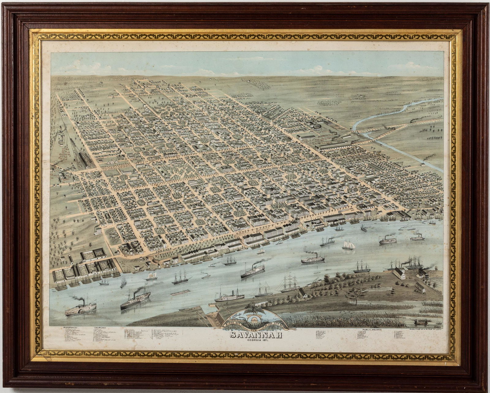 Bird's Eye View of the City of Savannah, GA, 1871 (1 of 20)