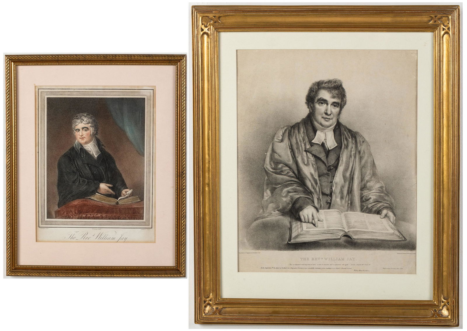 Two Engravings of The Rev. William Jay, 19th C (1 of 20)