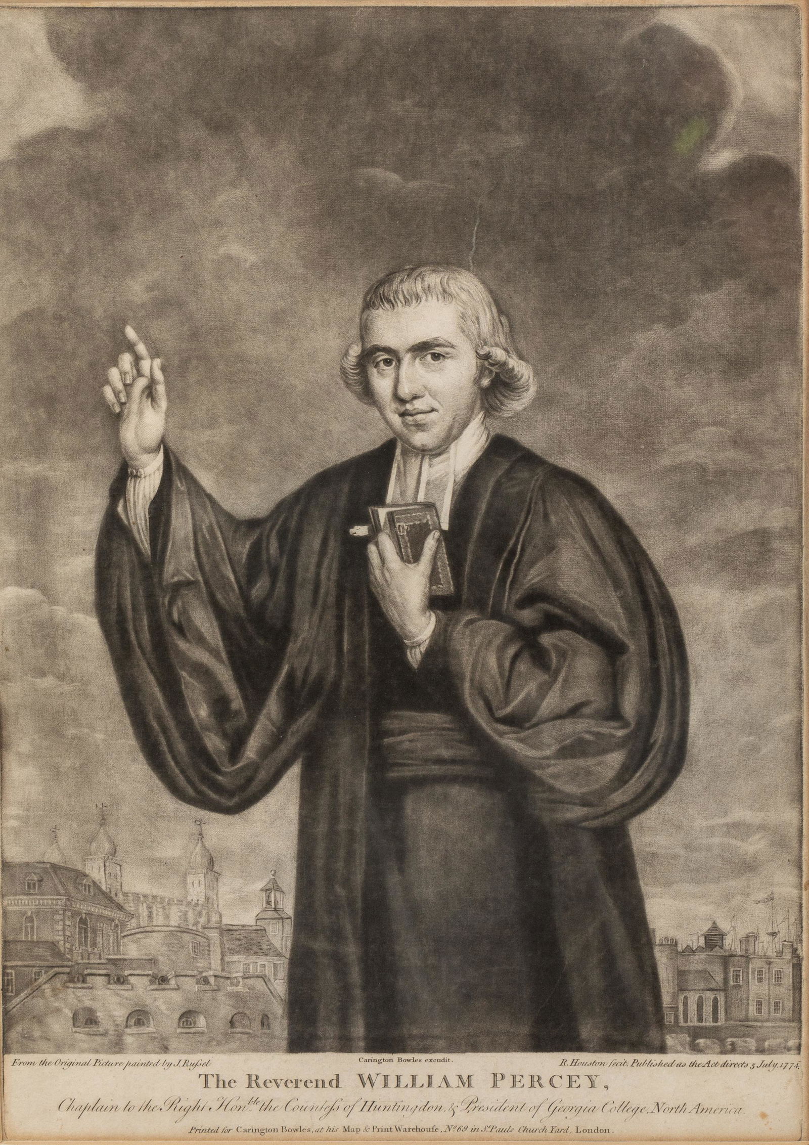 R. Houston, Rev. William Percey, Engraving, c. 1774 (1 of 15)