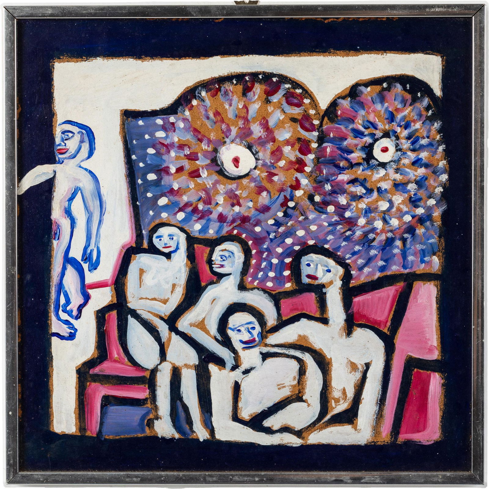 Larry Connatser, 5 Figures, Acrylic, 1969 (1 of 12)