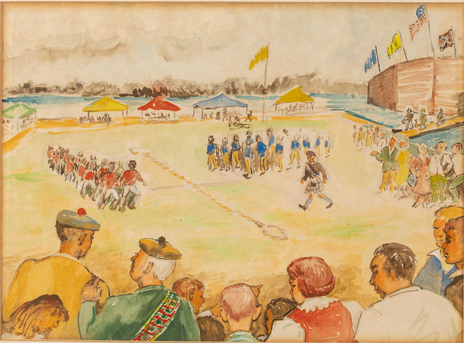 Helen H. Inglesby, Scottish Games, Fort Jackson, W/C (1 of 15)