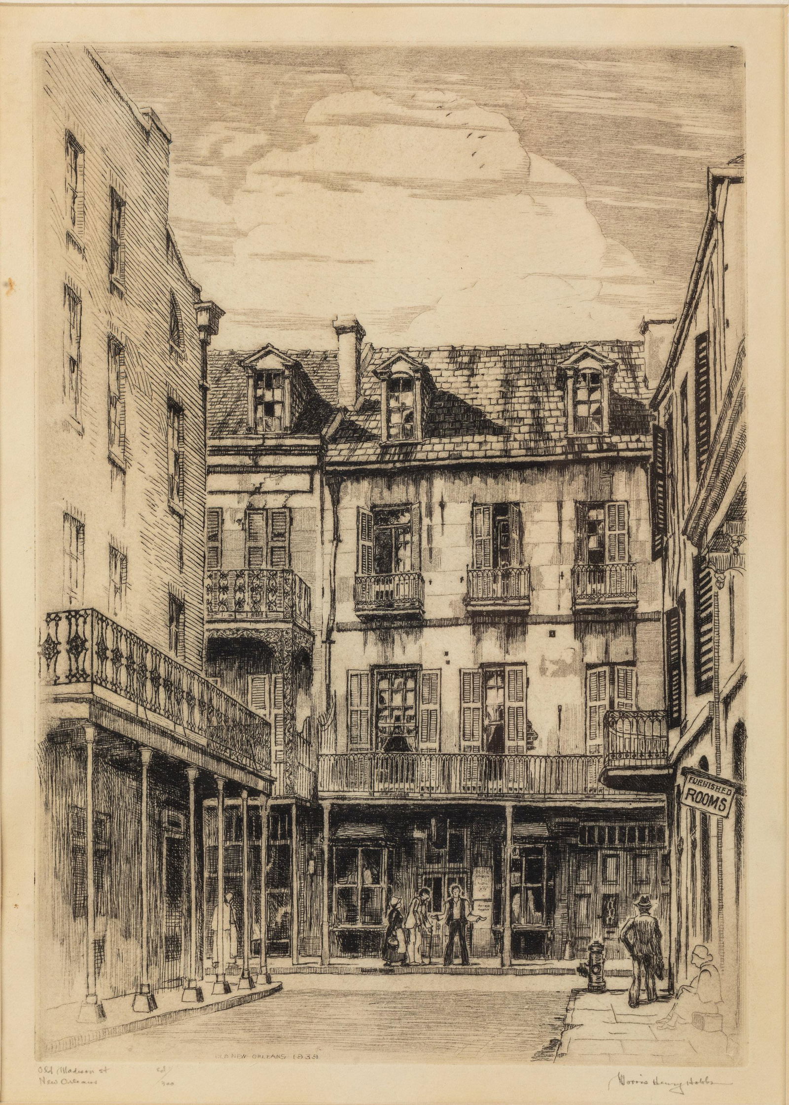 Morris Henry Hobbs, Old Maison St., Etching (1 of 15)