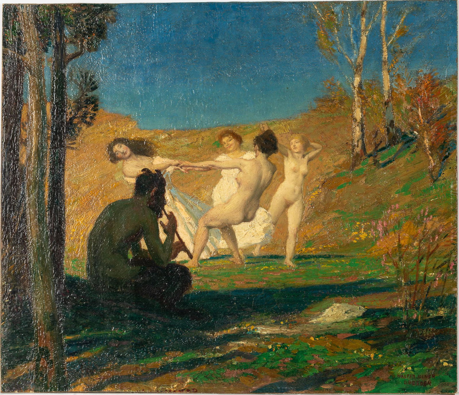 Walther Illner, Nymphs Dancing with Pan, O/B (1 of 14)