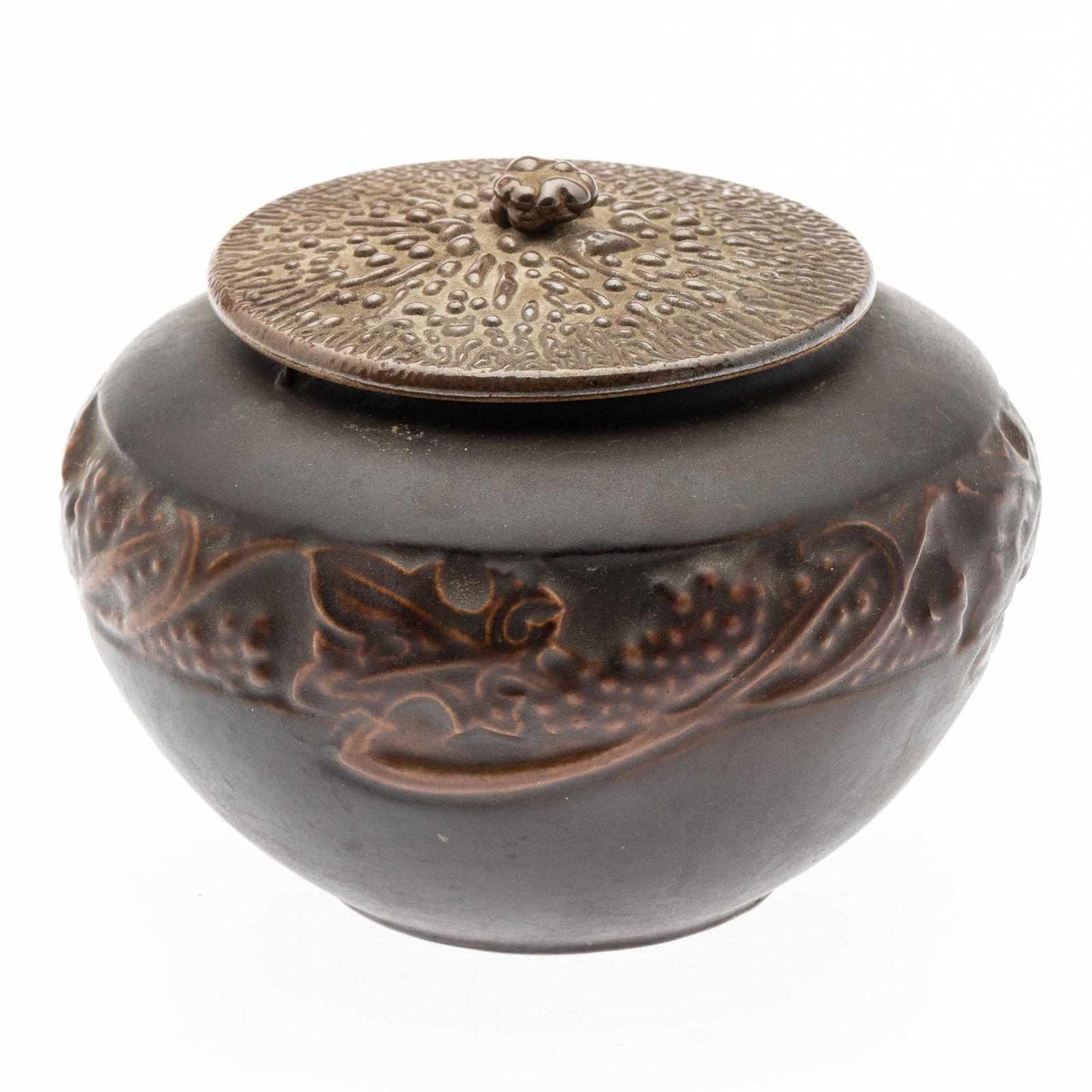 Roseville Lidded Ceramic Jar (1 of 8)