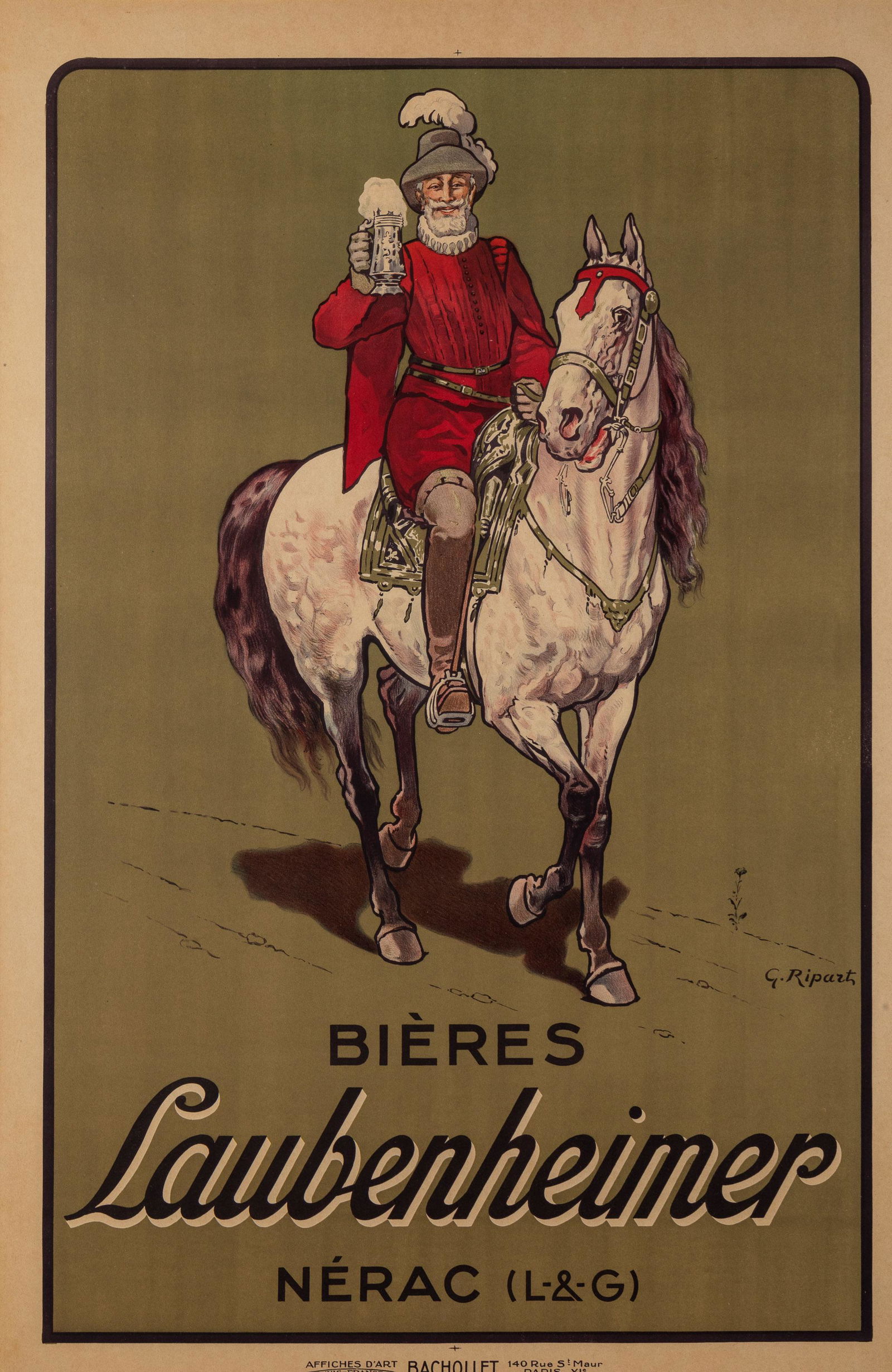 Georges Ripart, Bieres Laubenheimer, Poster, c. 1905 (1 of 13)