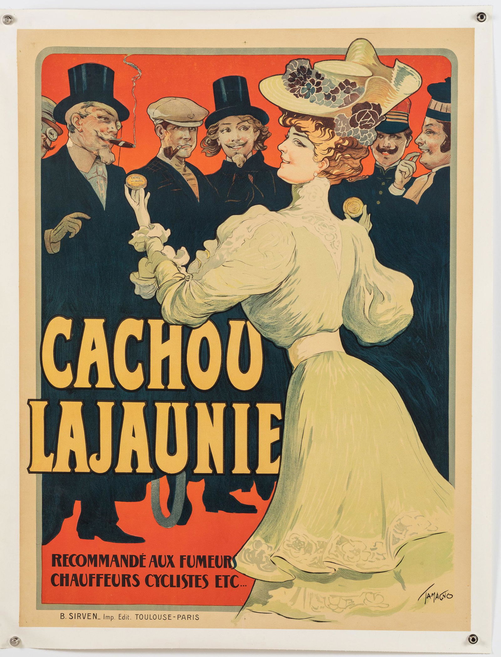 Francisco Tamafno, Cachou Lajaunie Poster, c. 1900 (1 of 15)