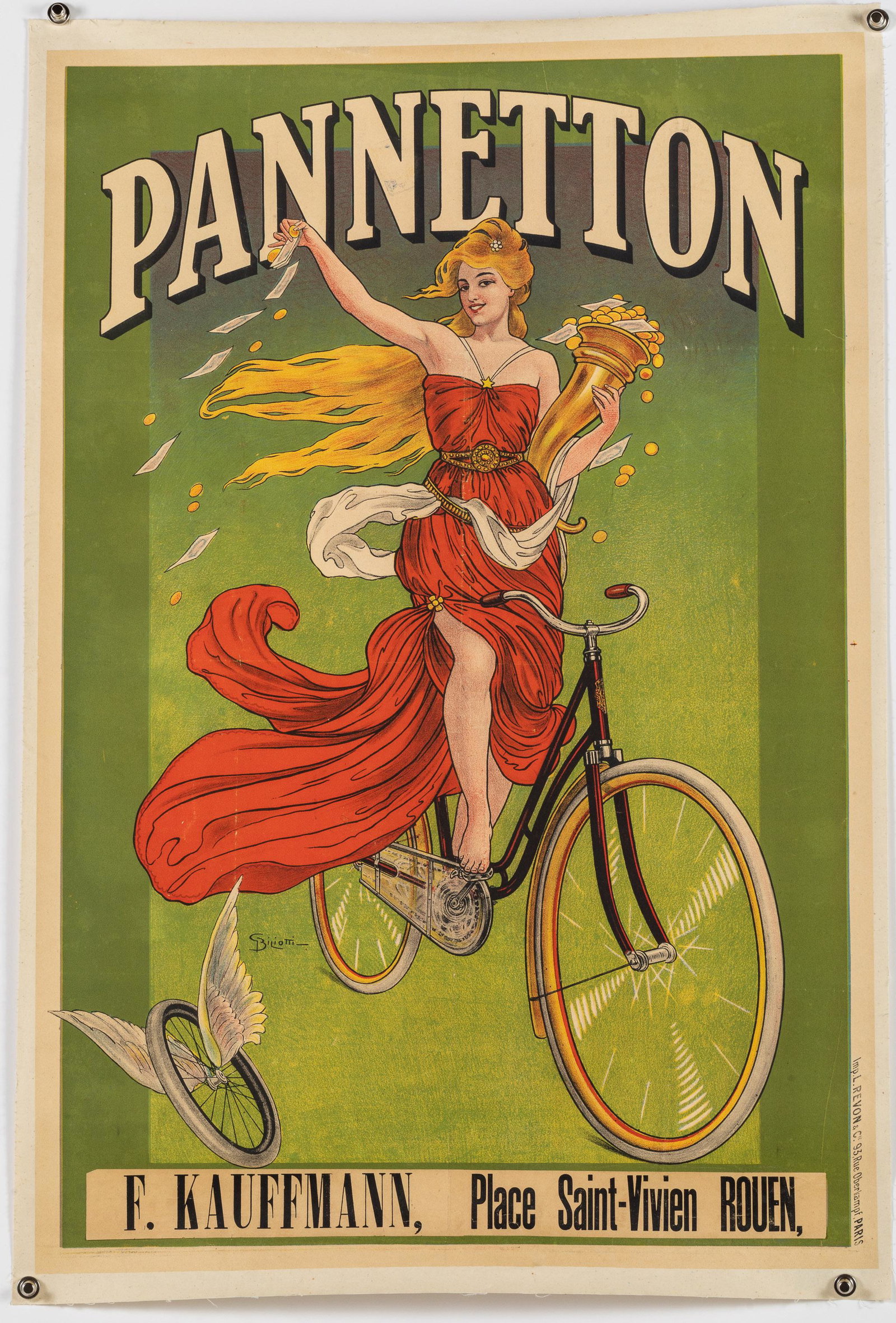 G. Biliotti, Pannetton Bicycle Poster (1 of 17)