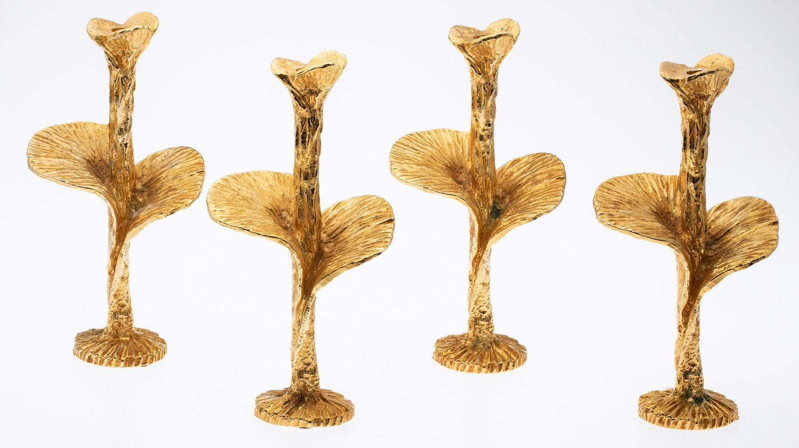 4 Stephane Galerneau Gilt-Metal Candlesticks (1 of 11)