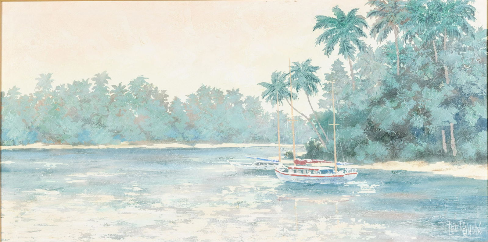 Lee Reynolds (American, 20th/21st C), Sailboat, O/C (1 of 12)