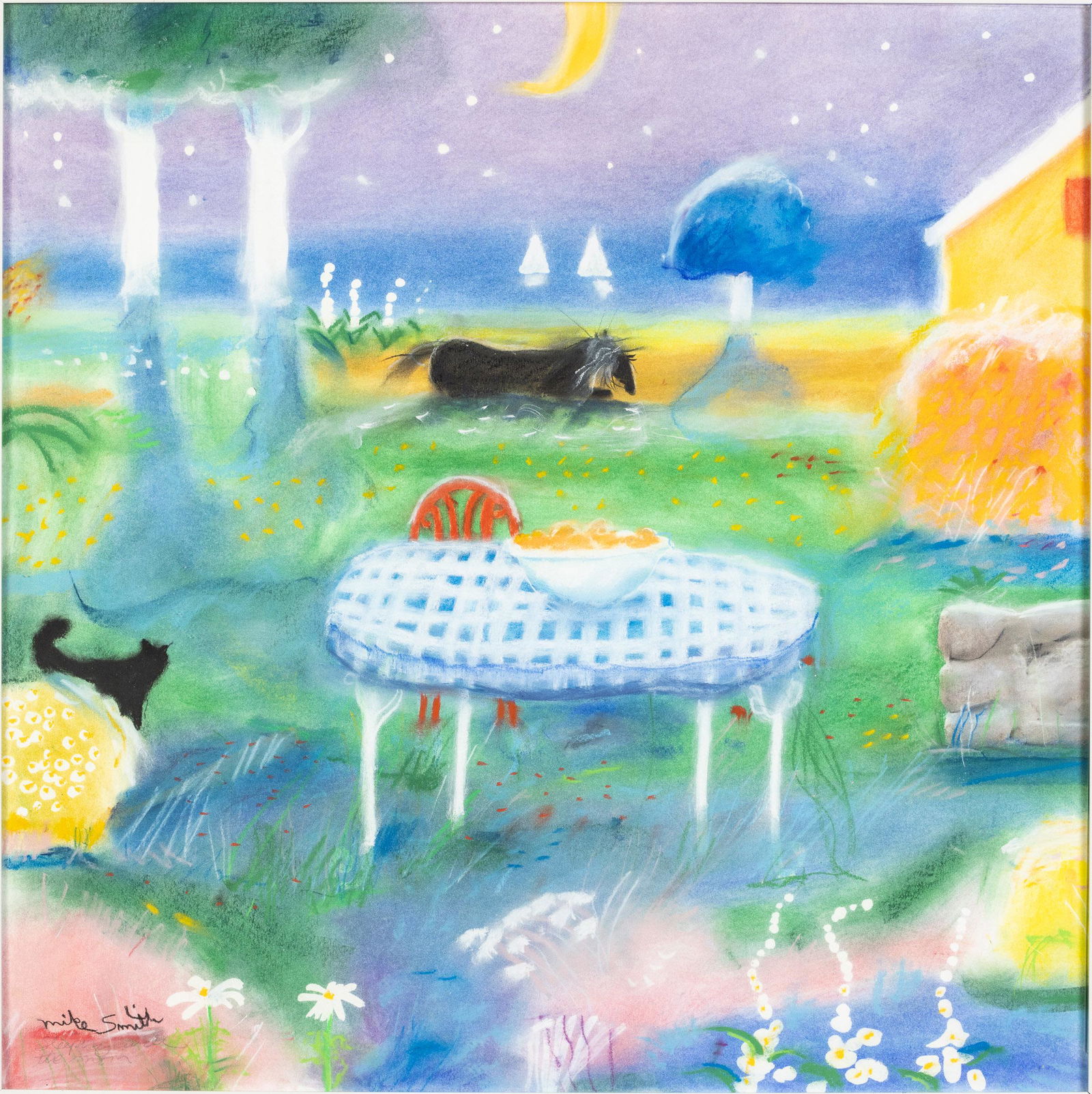 Mike Smith, Sleeping Under the Moon, Pastel (1 of 15)