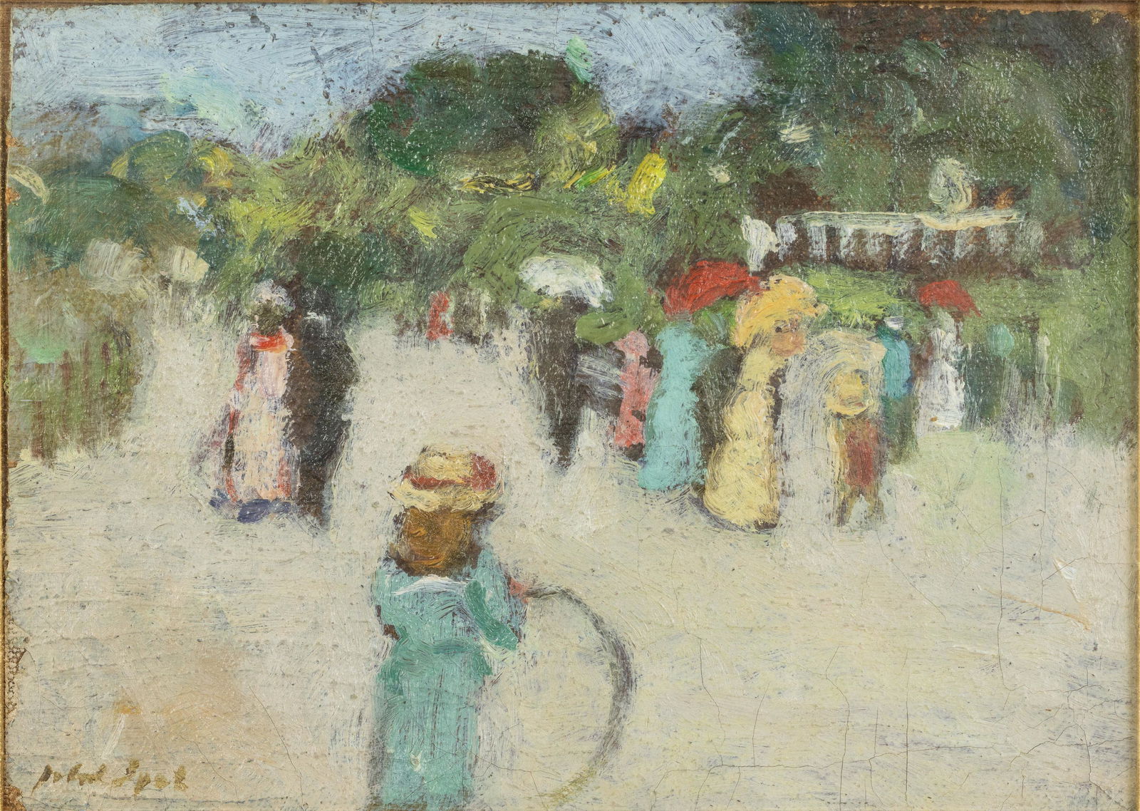 Gabriel Spat, Jardin du Luxembourg, Old Paris, O/B (1 of 14)