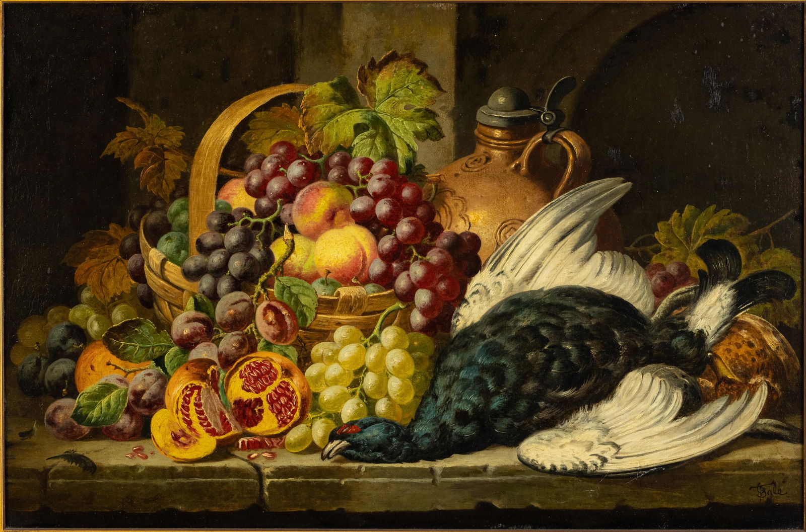 Charles Thomas Bale, Still Life with Birds, O/C (1 of 14)