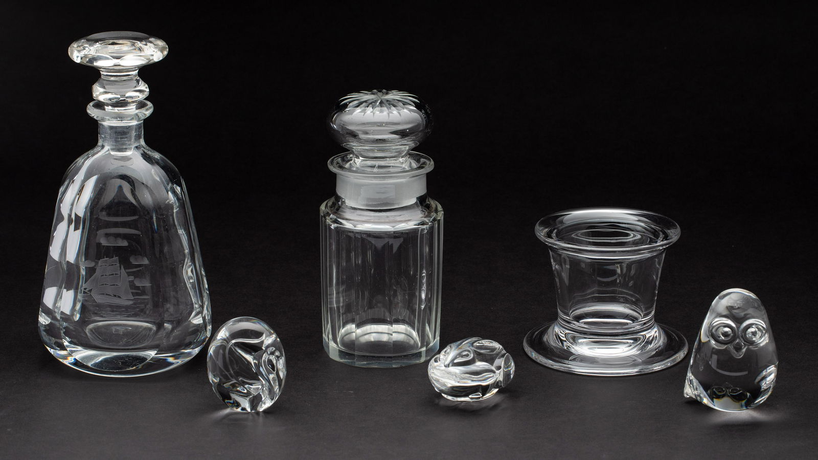 3 Steuben Animals and 3 Other Glass Articles (1 of 12)