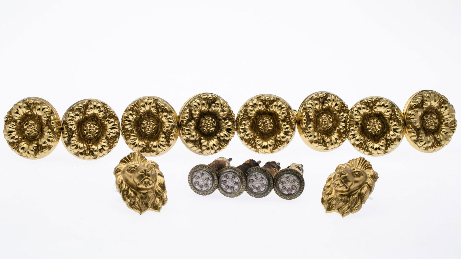 12 Curtain Tie-Backs, 2 Lion Masks, 19th C & Later (1 of 6)