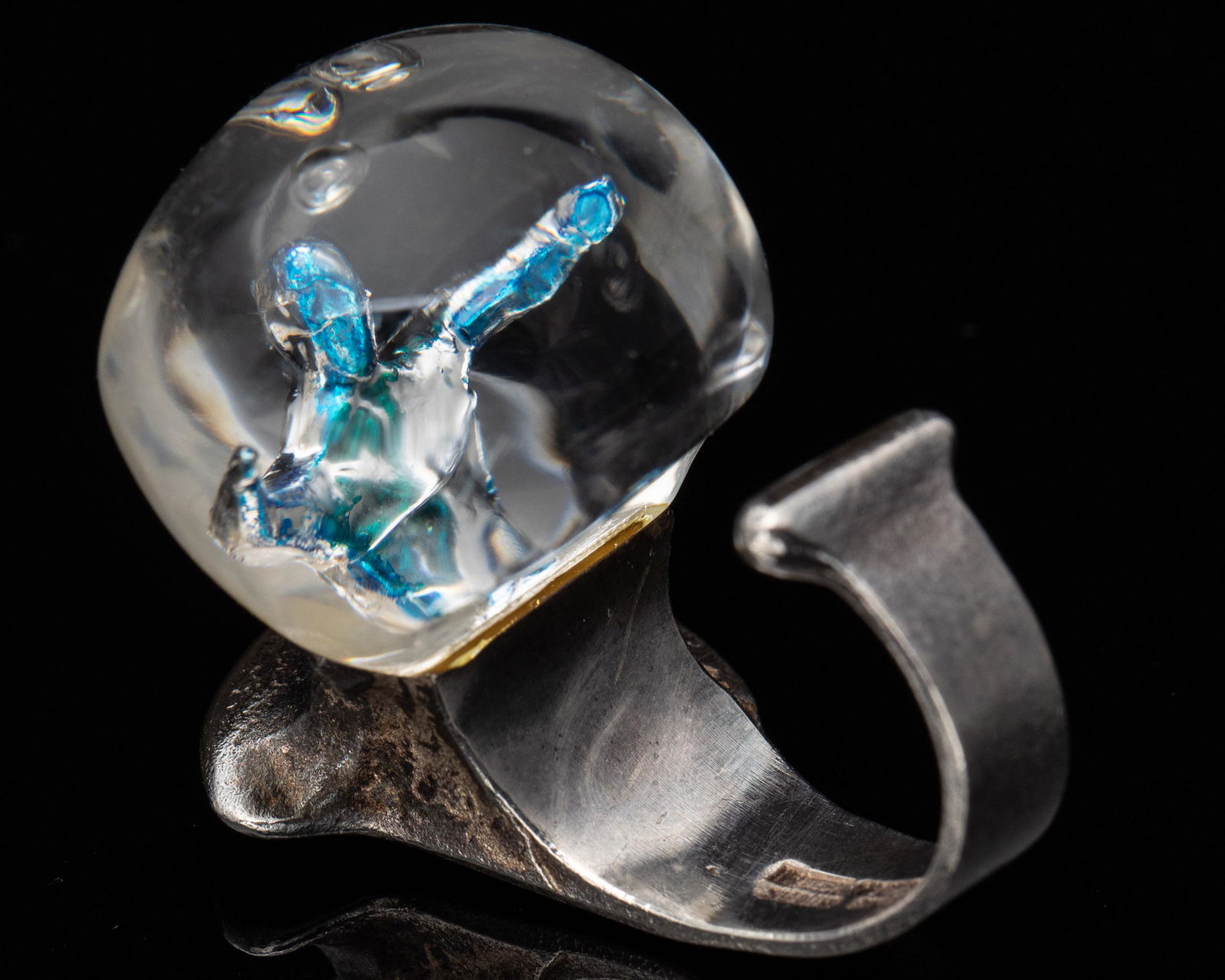 Bjšrn Weckstršm Sterling/Acrylic Man in Cosmos Ring (1 of 14)