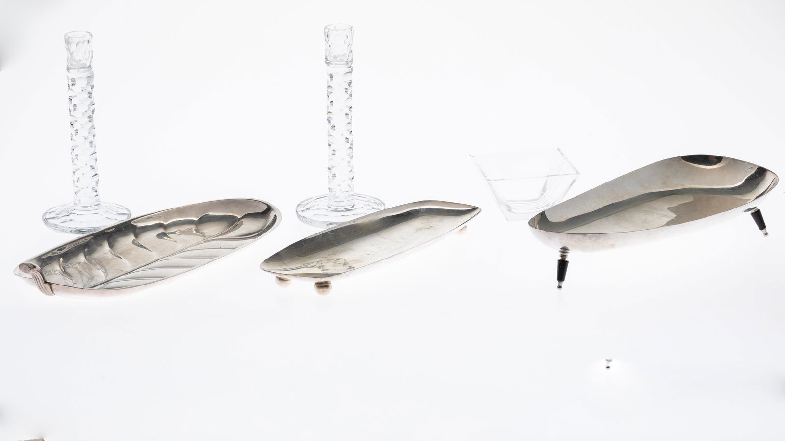 Mid-Century Silverplate and Glass Table Articles (1 of 12)