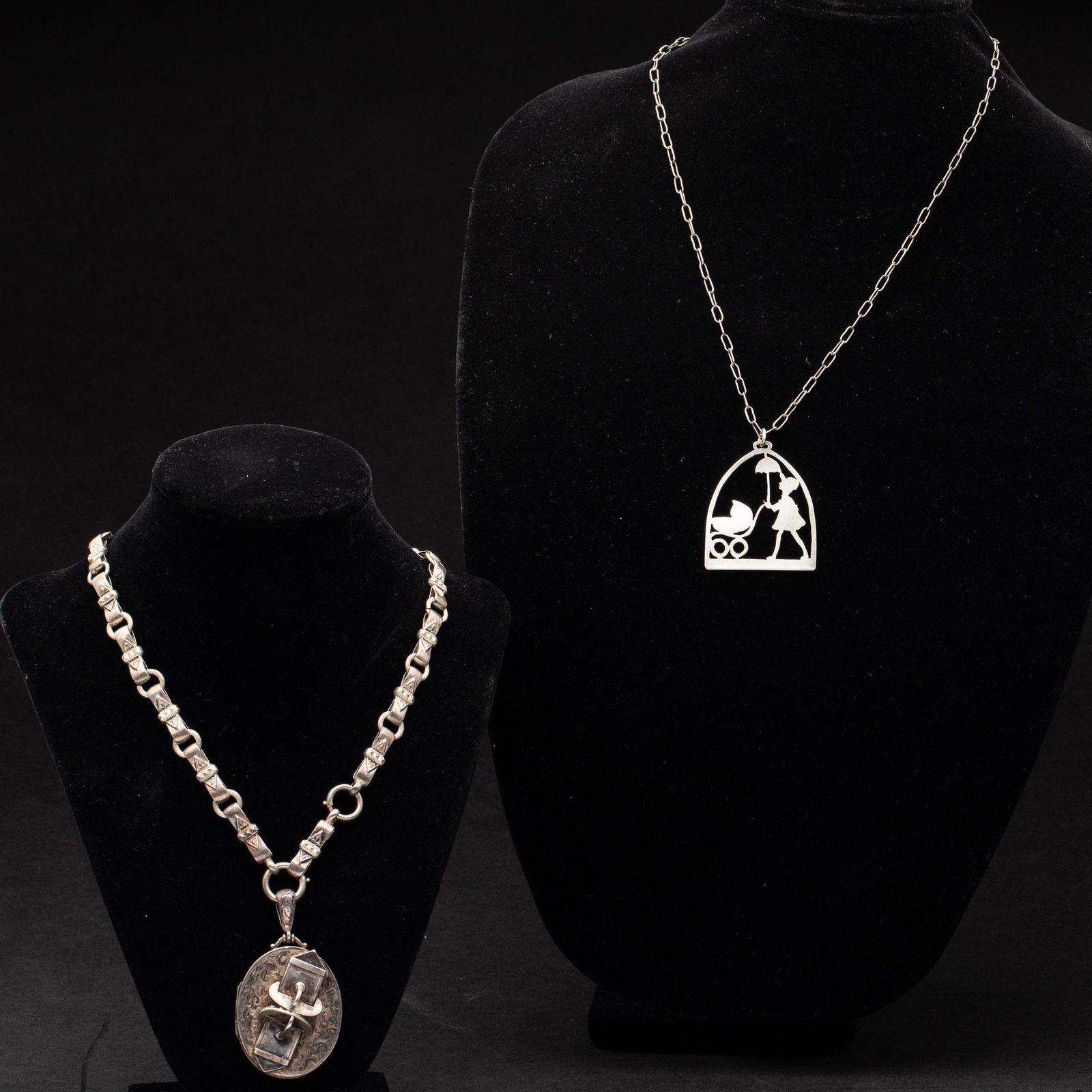 Two Sterling Necklaces (1 of 8)