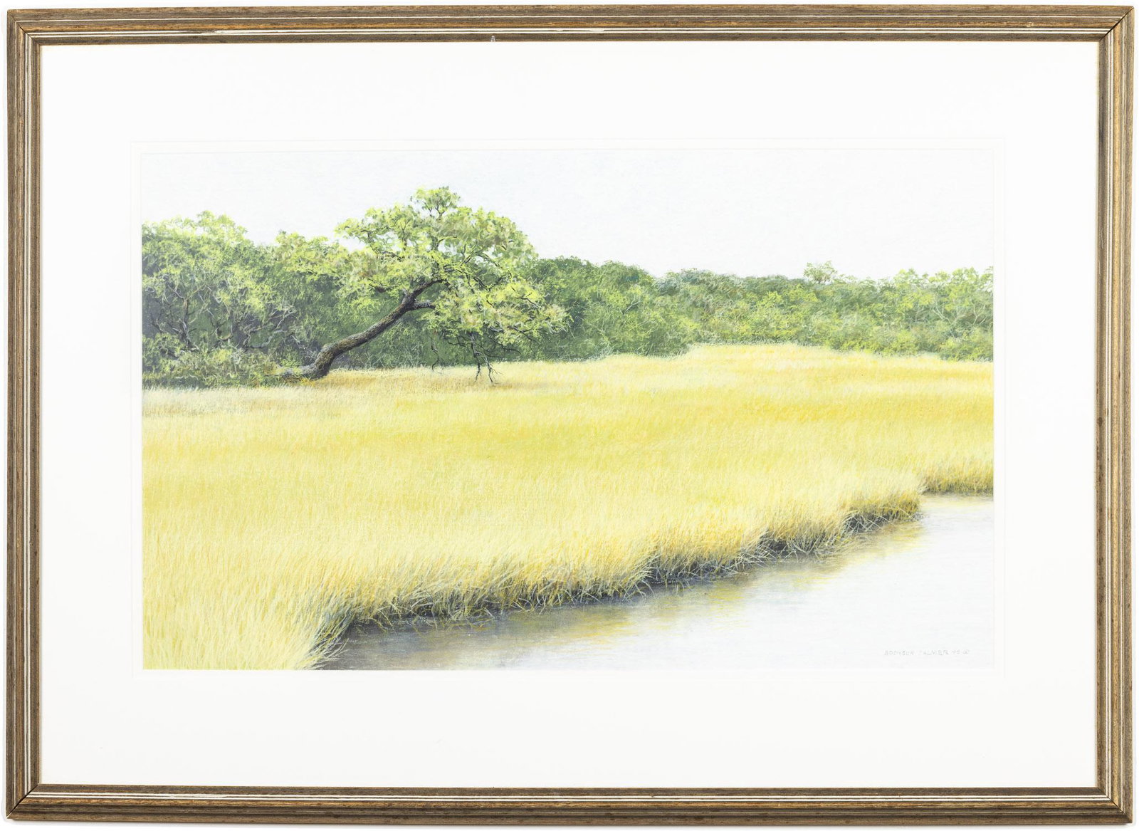 Addison Palmer (GA/SC, b. 1970), Marsh, 1995, Pastel (1 of 10)
