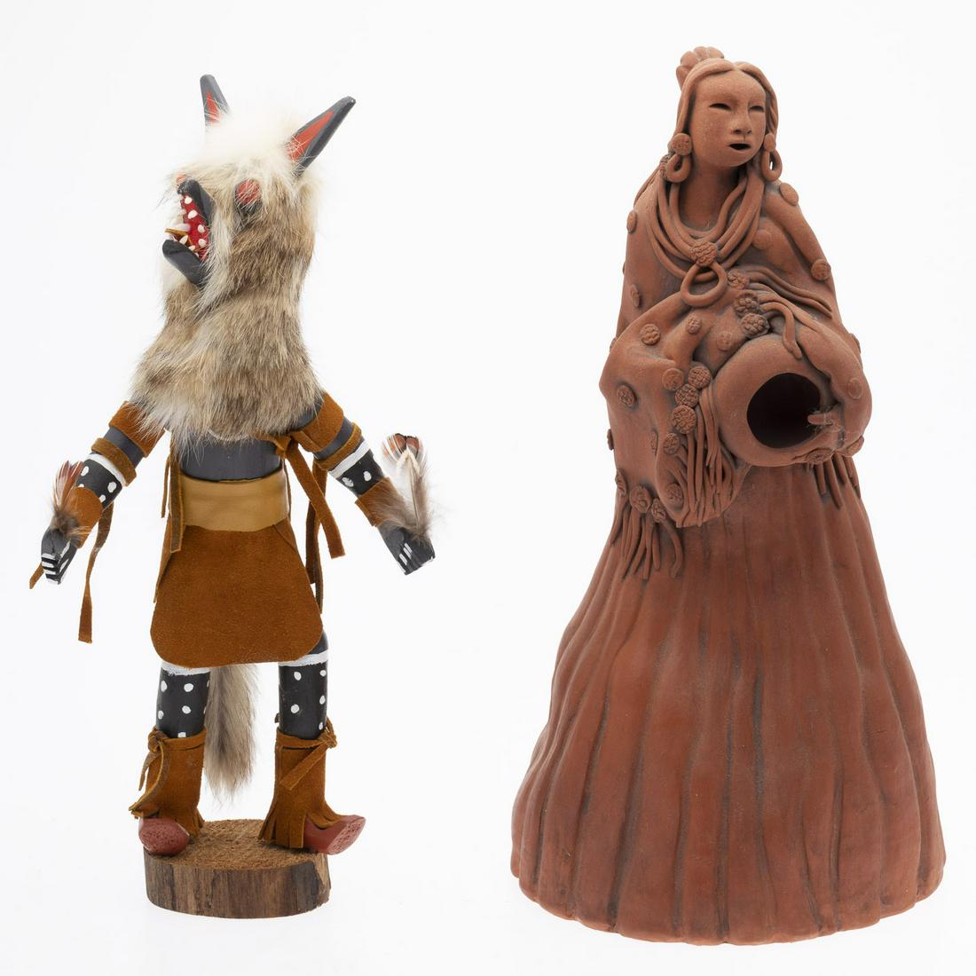 Kachina Doll and Elizabeth Abeyta Terracotta Ceramic (1 of 17)