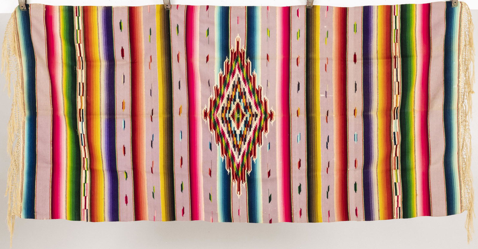 Native American Rainbow Colored Woven Shawl (1 of 9)