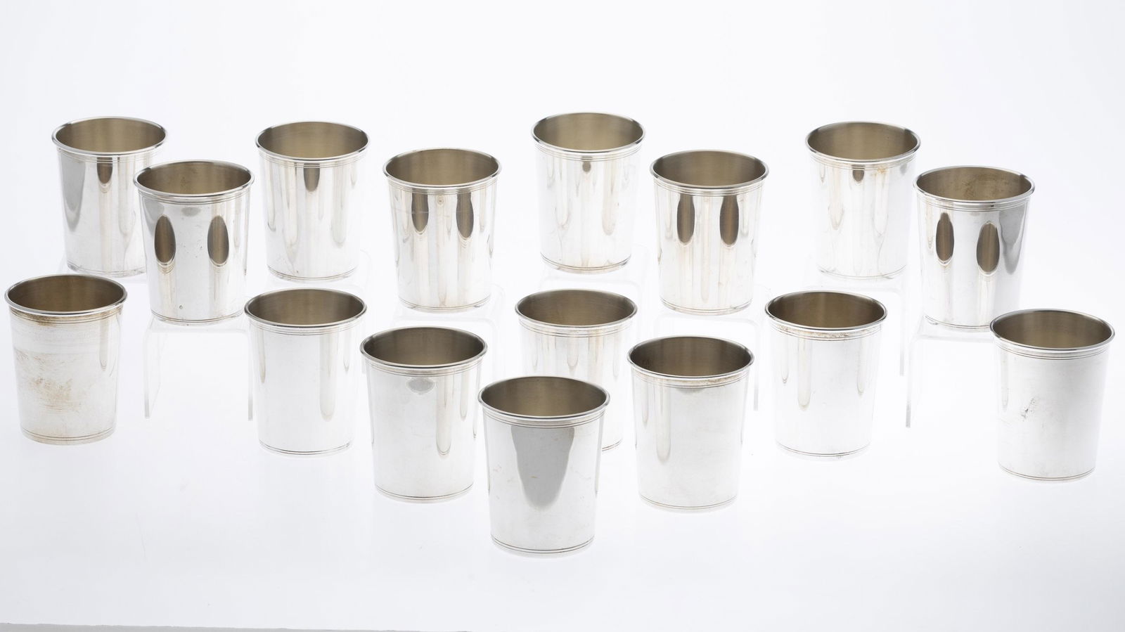 Group of 16 Sterling Silver Mint Julep Cups (1 of 11)