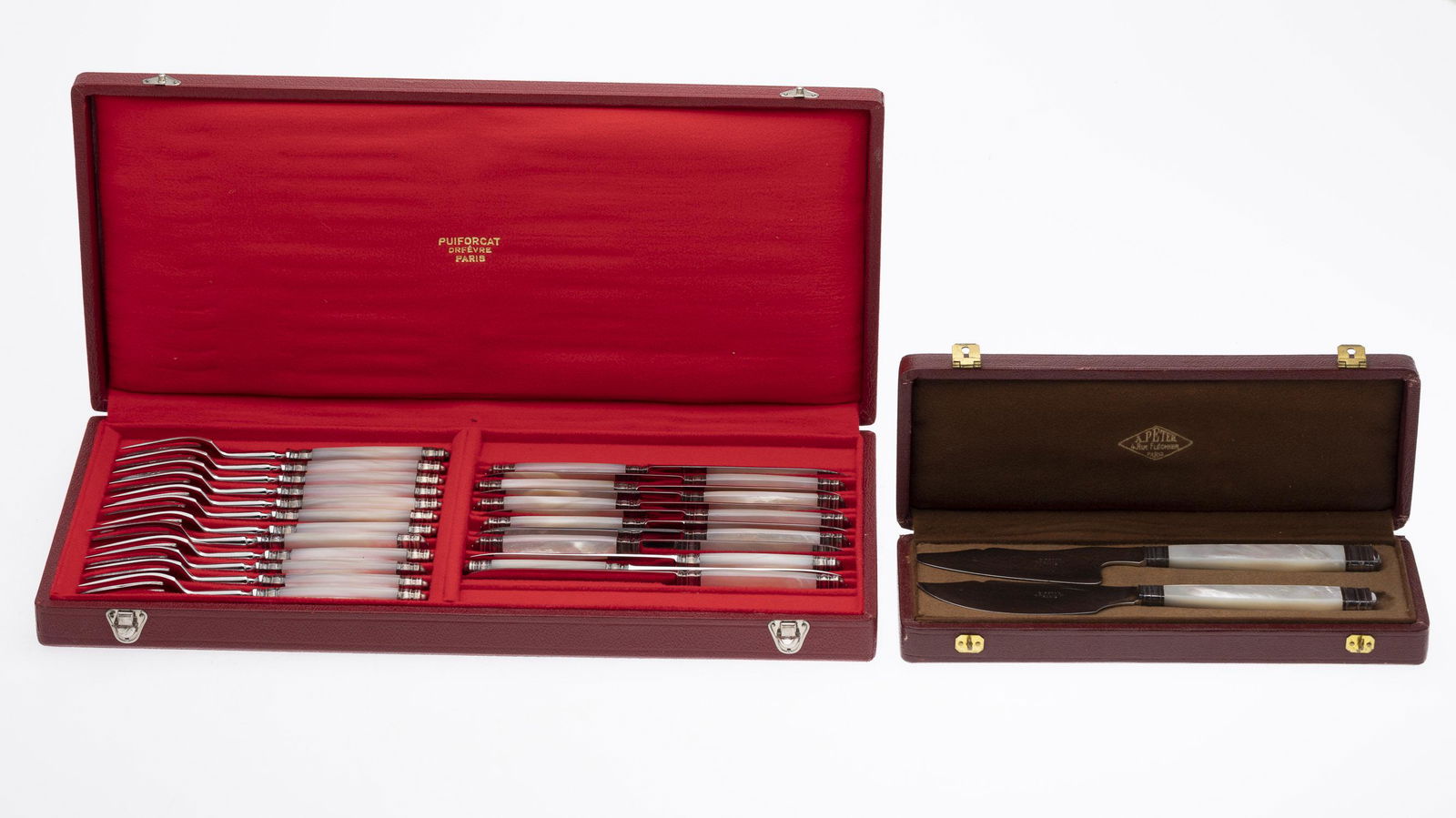 Puiforcat Stainless and MOP Fruit Knives and Forks (1 of 12)