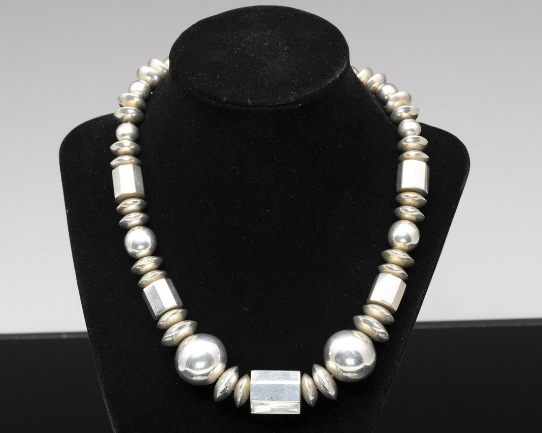 Sterling Silver Beaded Necklace (1 of 7)