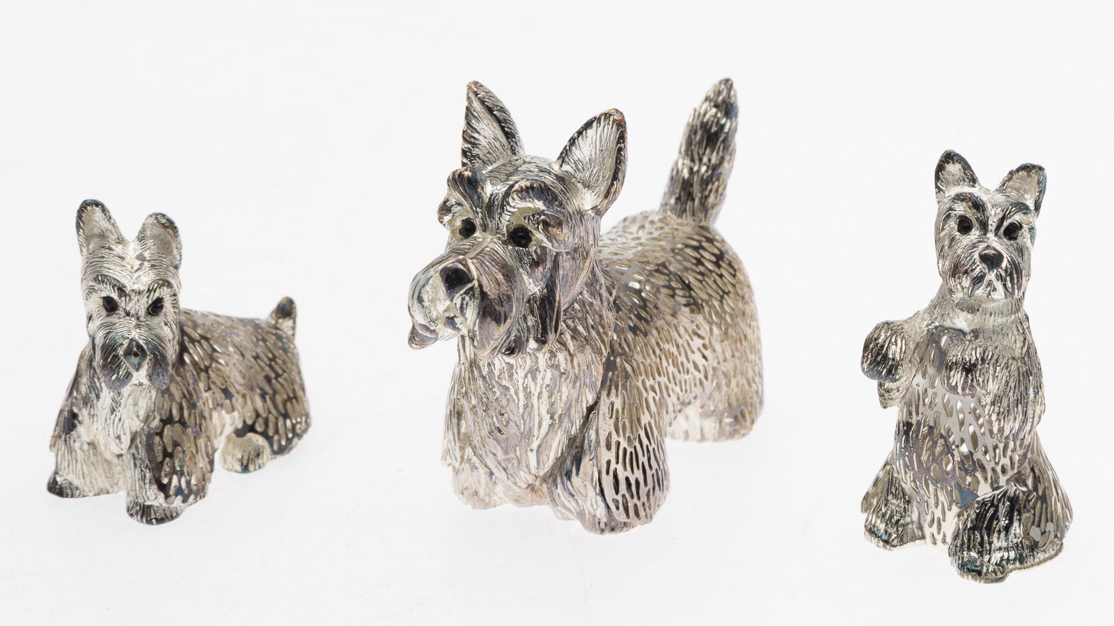 3 Christofle Silverplate Scottish Terriers (1 of 10)