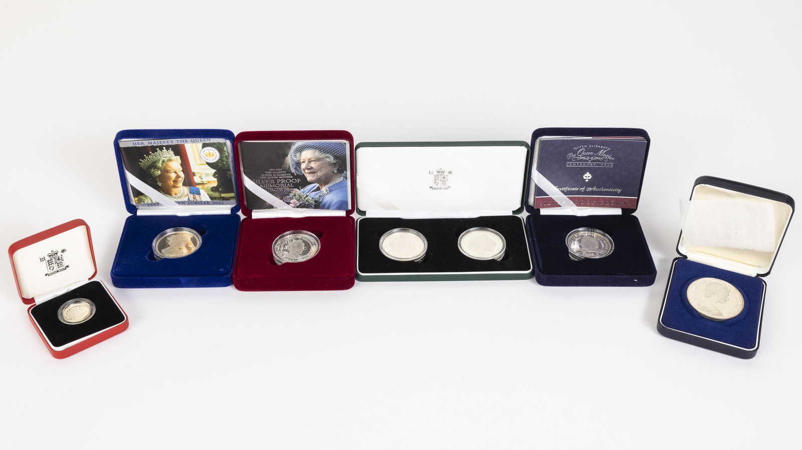 6 Box Sets of English Silver Coins (1 of 5)